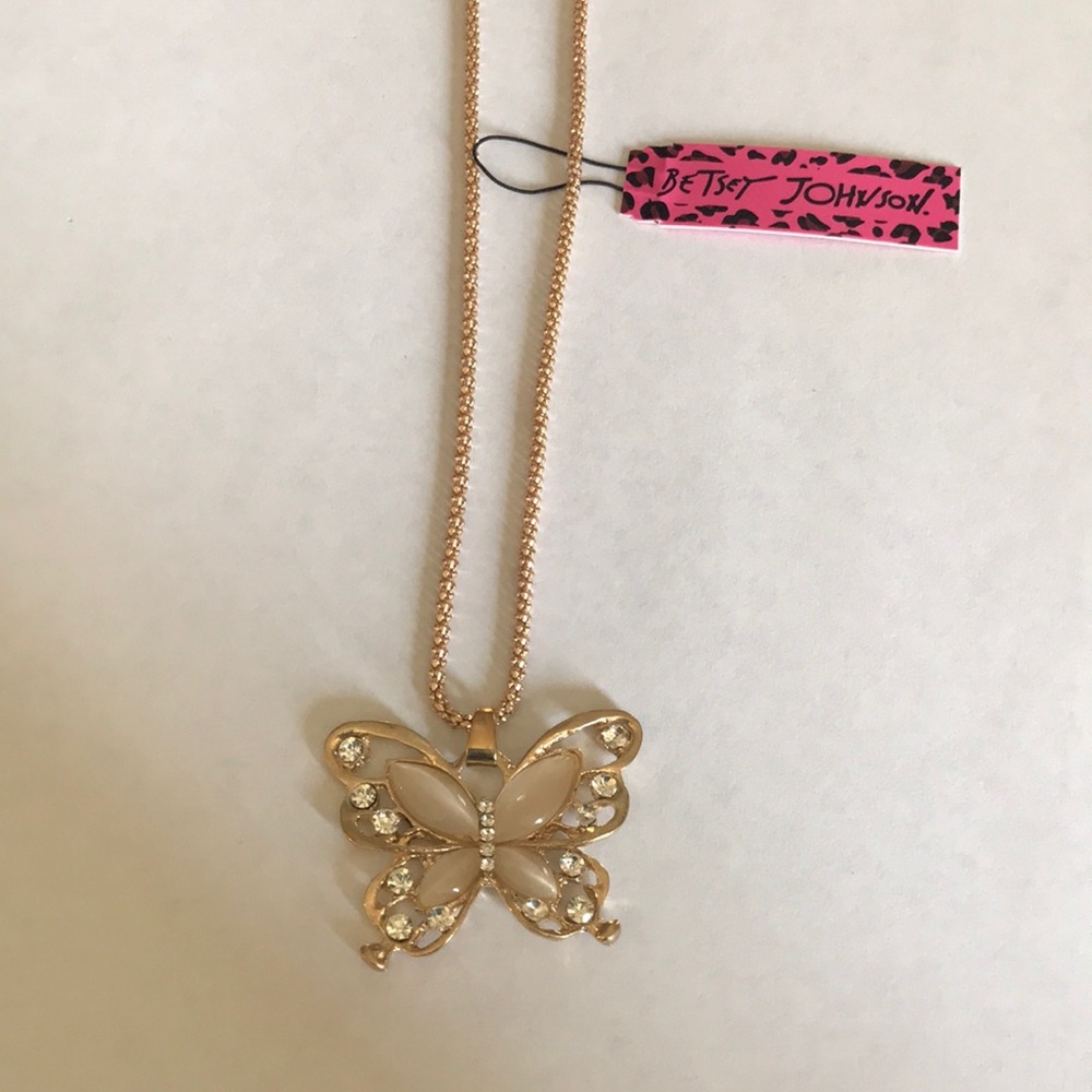 Betsey Johnson butterfly necklace